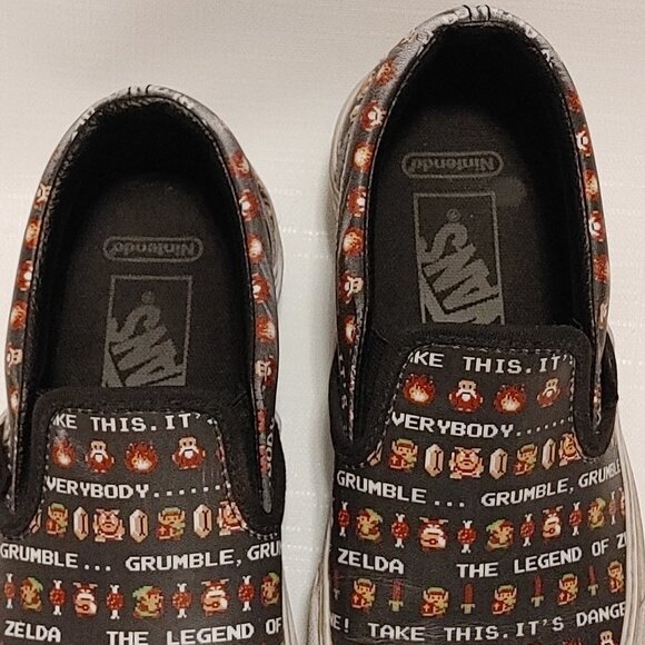 Legend of Zelda Slip On Vans Size 4.5 Men's U.S. Shoes Women's Size 6 - Picture 3 of 8